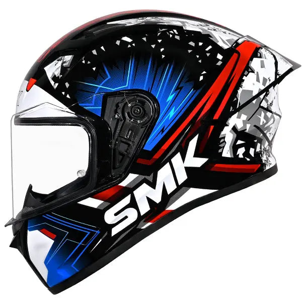 SMK Stellar Sport Flare GL215 Black / Blue / Red FREE UK Delivery, FREE 365 Day Returns | Moto Central