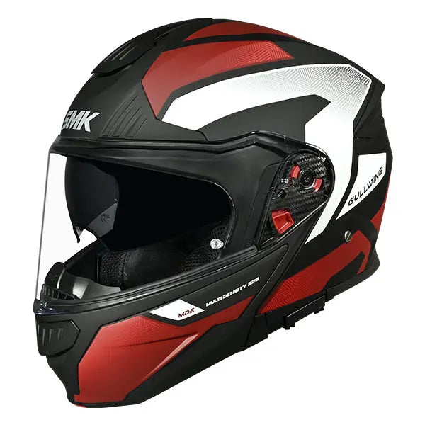 SMK Gullwing V2 Sonic MA231 Matt Black / Grey / Red FREE UK Delivery, FREE 365 Day Returns | Moto Central