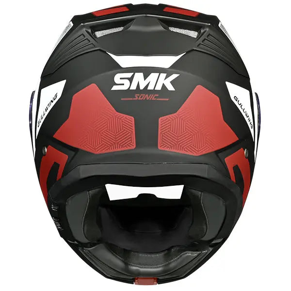SMK Gullwing V2 Sonic MA231 Matt Black / Grey / Red FREE UK Delivery, FREE 365 Day Returns | Moto Central