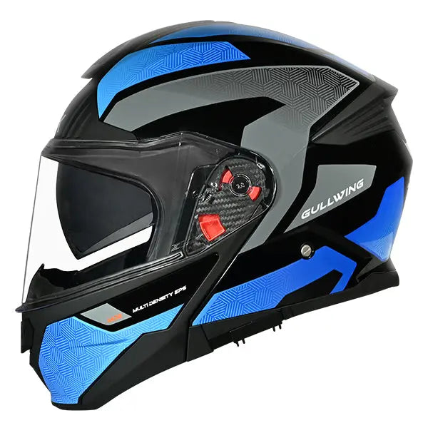 SMK Gullwing V2 Sonic GL256 Black / Blue / Grey FREE UK Delivery, FREE 365 Day Returns | Moto Central