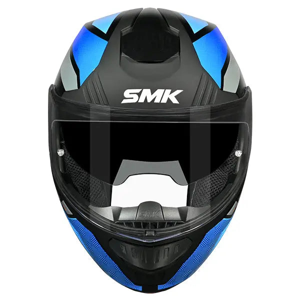 SMK Gullwing V2 Sonic GL256 Black / Blue / Grey FREE UK Delivery, FREE 365 Day Returns | Moto Central