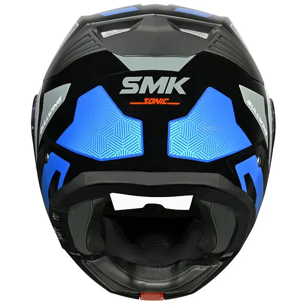 SMK Gullwing V2 Sonic GL256 Black / Blue / Grey FREE UK Delivery, FREE 365 Day Returns | Moto Central
