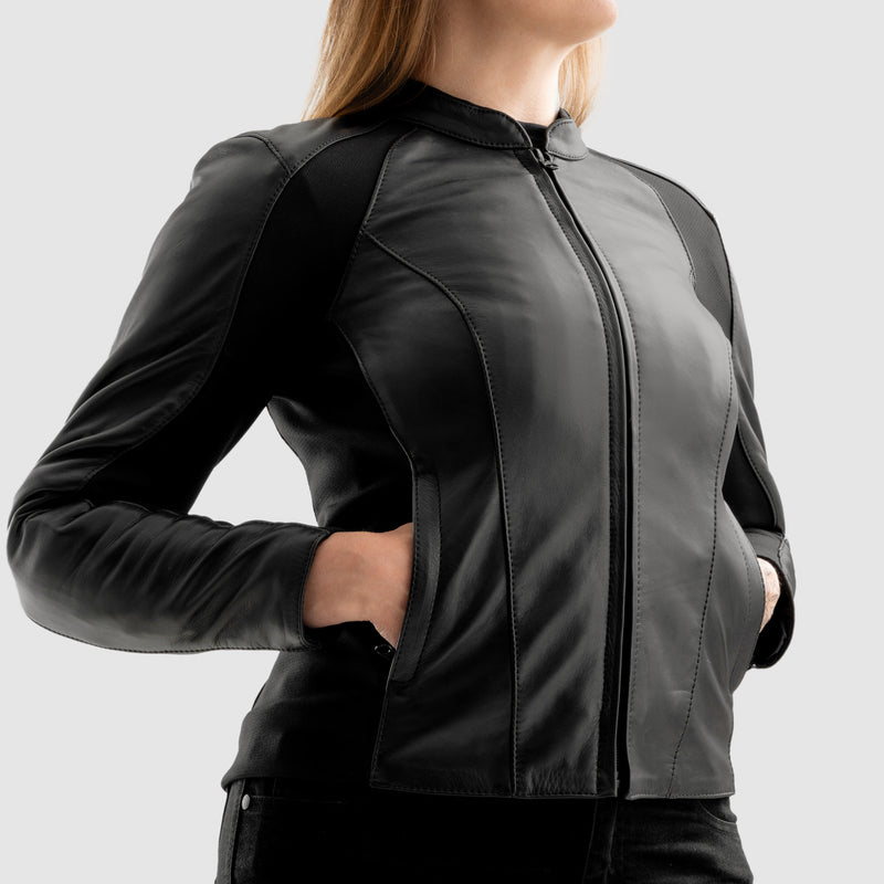 Rebelhorn Siena Ladies Leather Jacket Black FREE UK Delivery, FREE 365 Day Returns | Moto Central