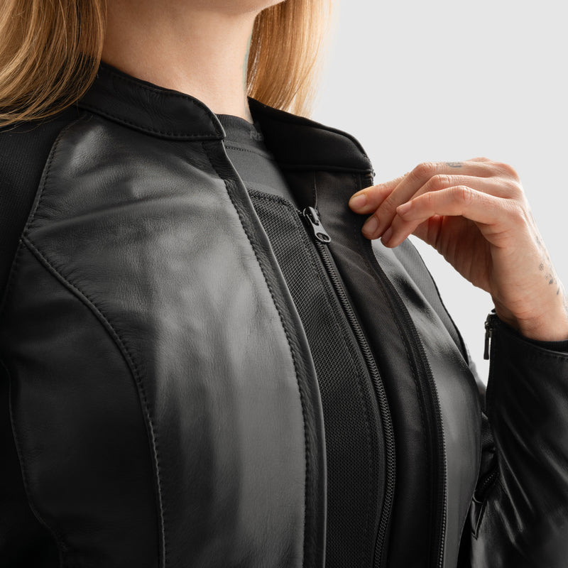 Rebelhorn Siena Ladies Leather Jacket Black FREE UK Delivery, FREE 365 Day Returns | Moto Central