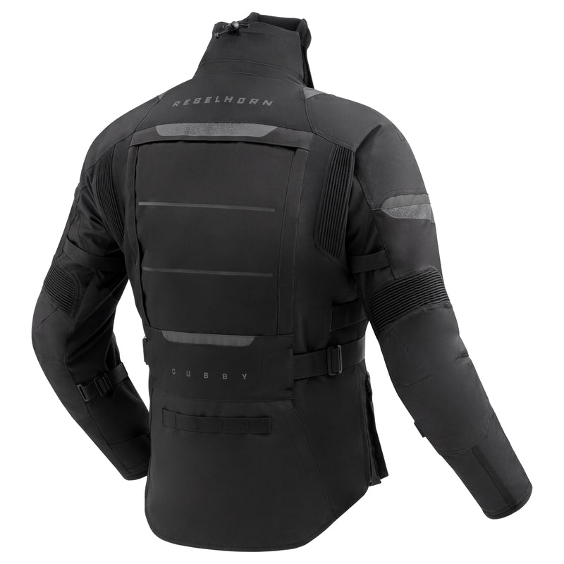 Rebelhorn Cubby 5 Textile Jacket Black FREE UK Delivery, FREE 365 Day Returns | Moto Central