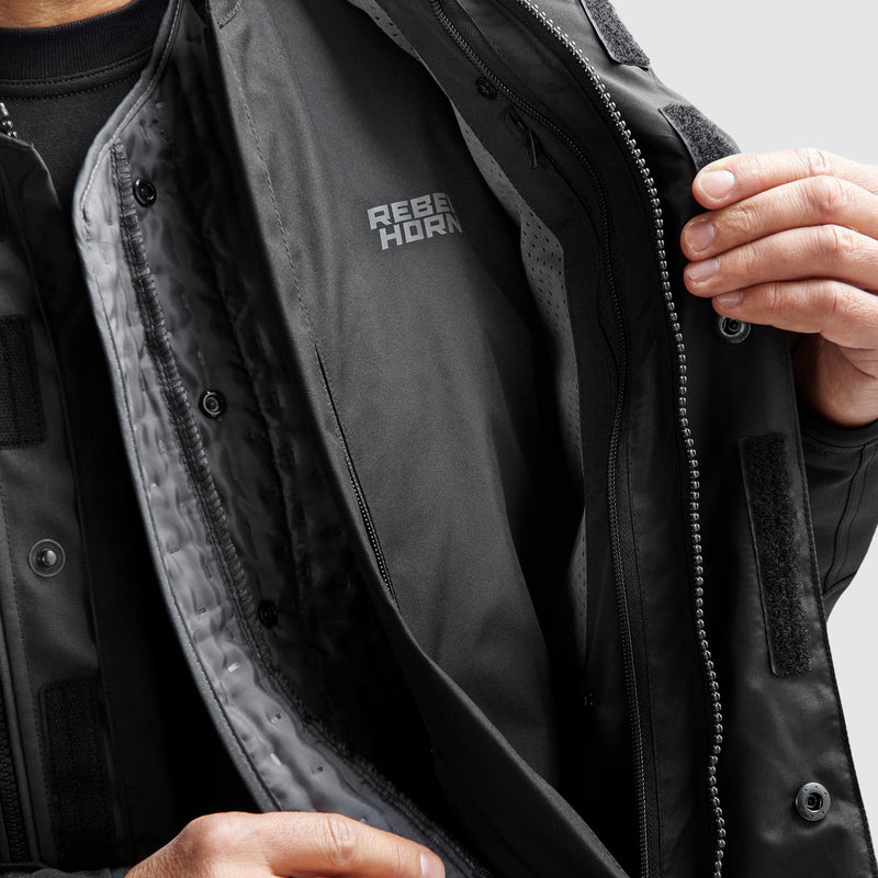 Rebelhorn Cubby 5 Textile Jacket Black FREE UK Delivery, FREE 365 Day Returns | Moto Central