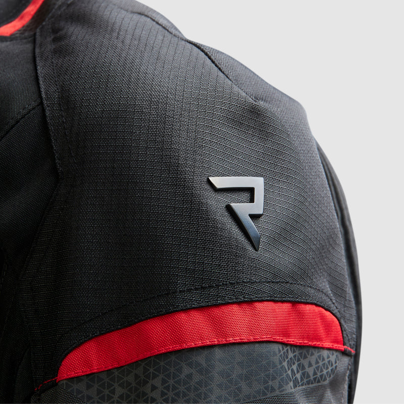 Rebelhorn Cubby 5 Textile Jacket Dark Grey / Black / Red FREE UK Delivery, FREE 365 Day Returns | Moto Central