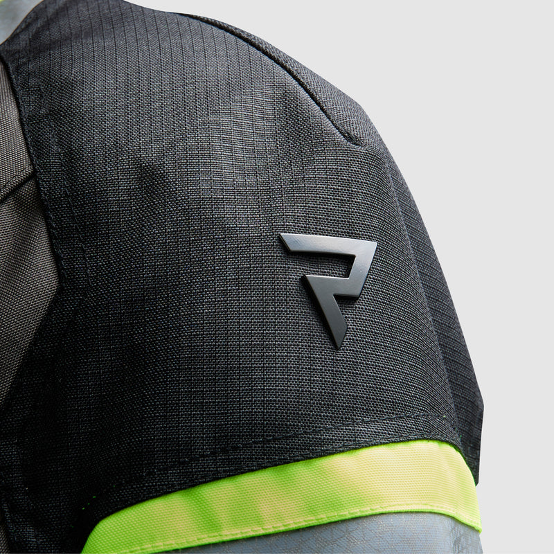 Rebelhorn Cubby 5 Textile Jacket Black / Grey / Fluo Yellow FREE UK Delivery, FREE 365 Day Returns | Moto Central
