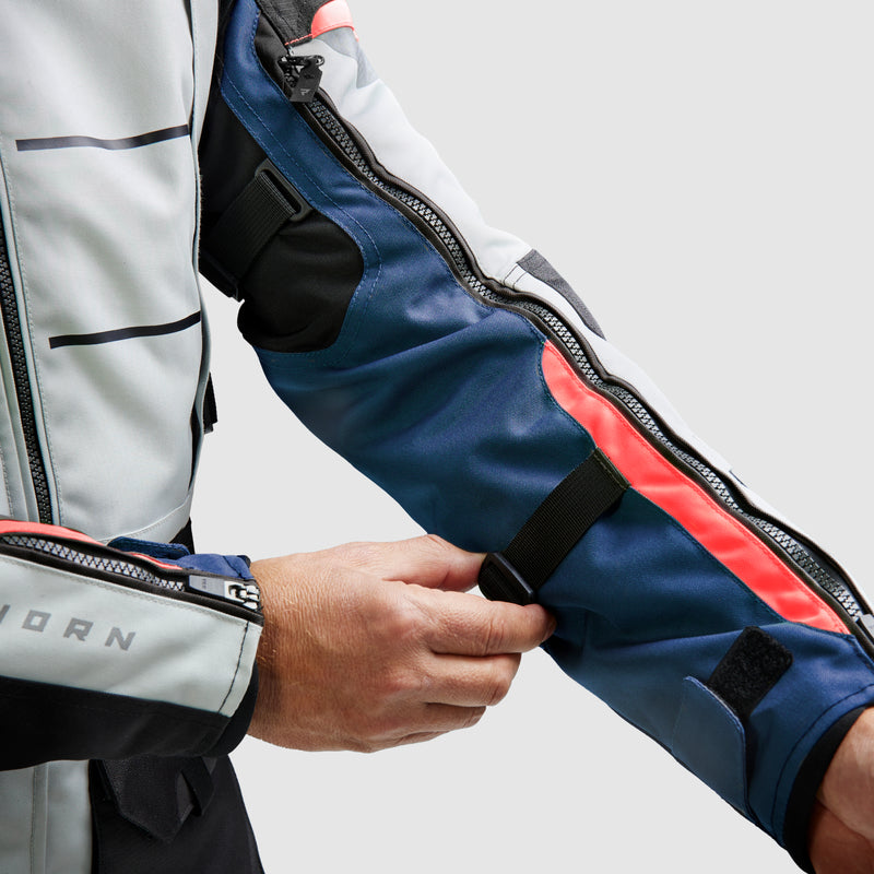 Rebelhorn Cubby 5 Textile Jacket Blue / Grey / Red FREE UK Delivery, FREE 365 Day Returns | Moto Central