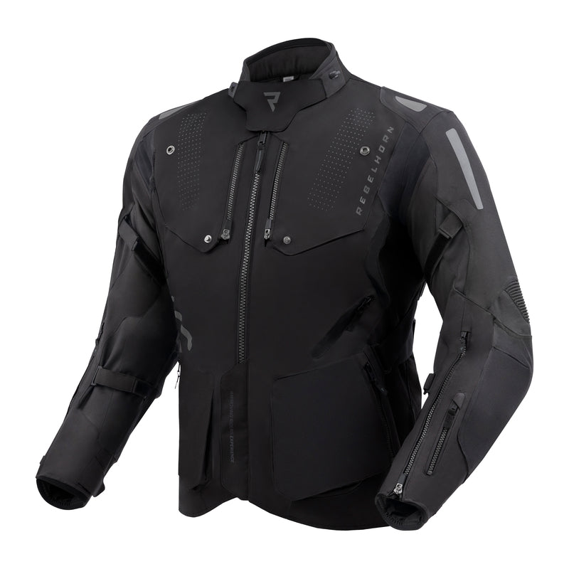 Rebelhorn Hiker 4 Textile Jacket Black FREE UK Delivery, FREE 365 Day Returns | Moto Central