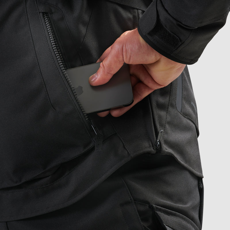 Rebelhorn Hiker 4 Textile Jacket Black FREE UK Delivery, FREE 365 Day Returns | Moto Central