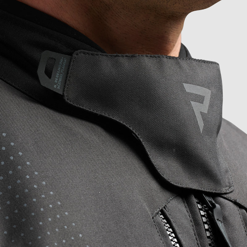 Rebelhorn Hiker 4 Textile Jacket Dark Grey / Black / Fluo Yellow FREE UK Delivery, FREE 365 Day Returns | Moto Central