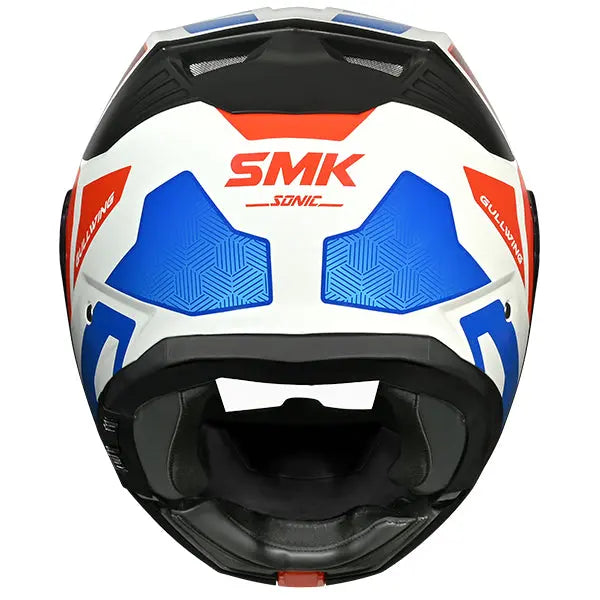 SMK Gullwing V2 Sonic GL153 White / Blue / Red FREE UK Delivery, FREE 365 Day Returns | Moto Central