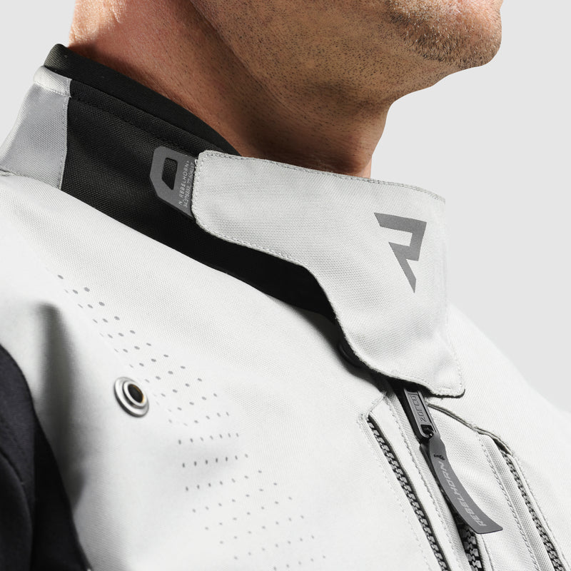 Rebelhorn Hiker 4 Textile Jacket Black / Grey / Fluo Yellow FREE UK Delivery, FREE 365 Day Returns | Moto Central