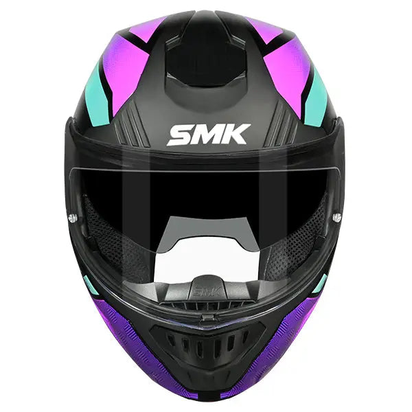 SMK Gullwing V2 Sonic GL295 Black / Purple / Teal FREE UK Delivery, FREE 365 Day Returns | Moto Central