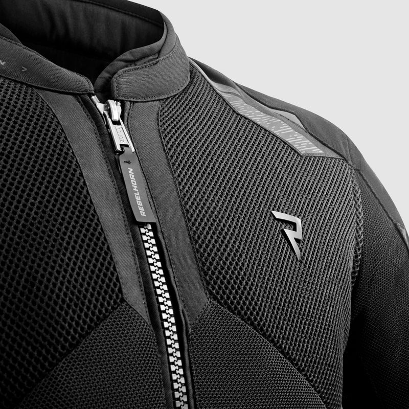 Rebelhorn Jax Textile Jacket Black FREE UK Delivery, FREE 365 Day Returns | Moto Central