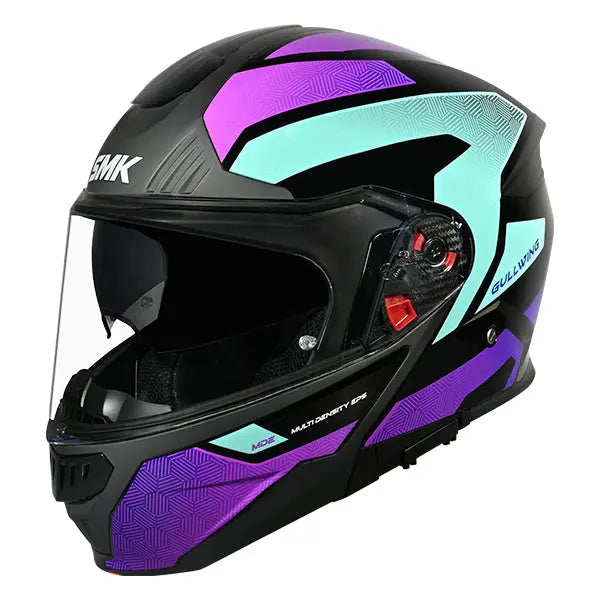 SMK Gullwing V2 Sonic GL295 Black / Purple / Teal FREE UK Delivery, FREE 365 Day Returns | Moto Central