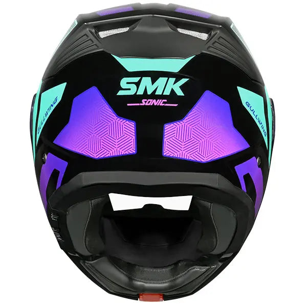 SMK Gullwing V2 Sonic GL295 Black / Purple / Teal FREE UK Delivery, FREE 365 Day Returns | Moto Central