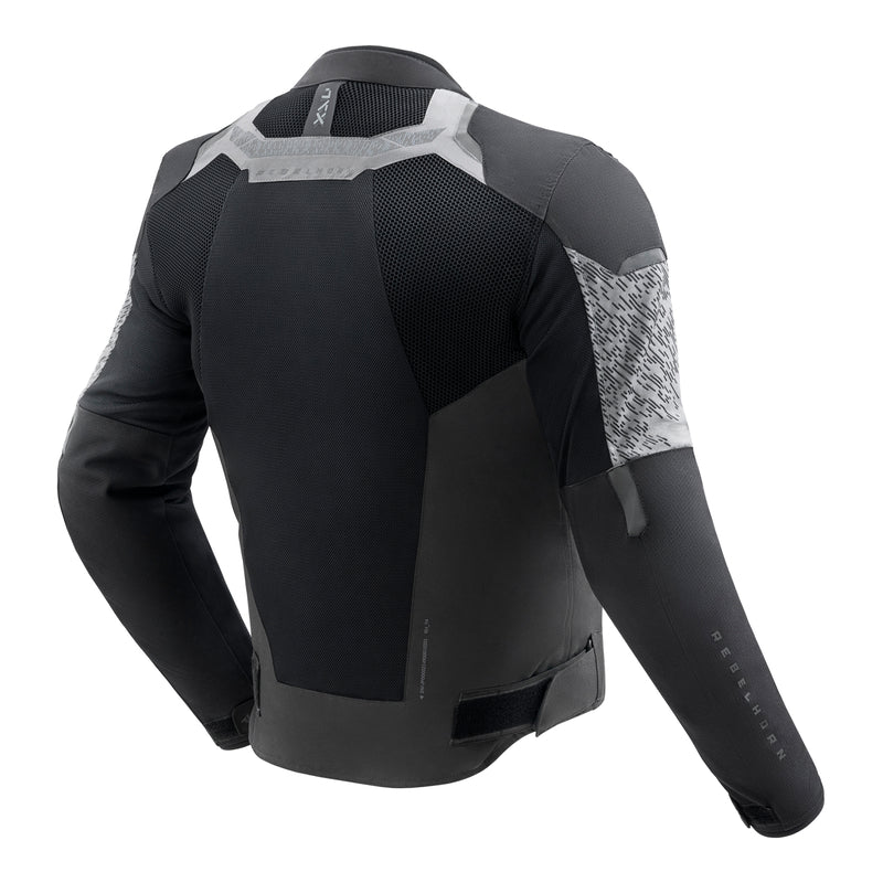 Rebelhorn Jax Textile Jacket Black / Grey FREE UK Delivery, FREE 365 Day Returns | Moto Central