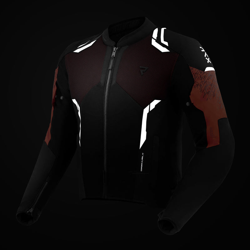 Rebelhorn Jax Textile Jacket Black / Red FREE UK Delivery, FREE 365 Day Returns | Moto Central