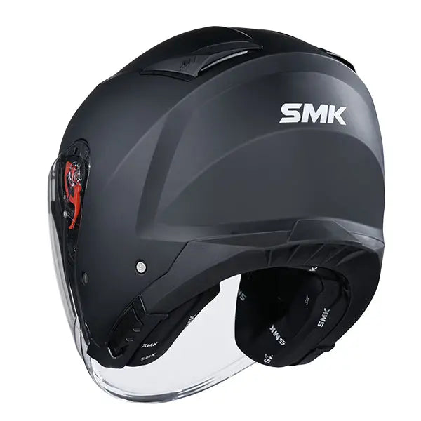 SMK GTJ Unicolour MA200 Matt Black FREE UK Delivery, FREE 365 Day Returns | Moto Central
