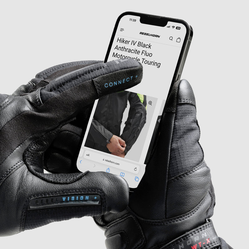 Rebelhorn Summit Gloves Black FREE UK Delivery, FREE 365 Day Returns | Moto Central