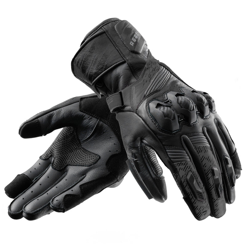 Rebelhorn Viper Gloves Black FREE UK Delivery, FREE 365 Day Returns | Moto Central