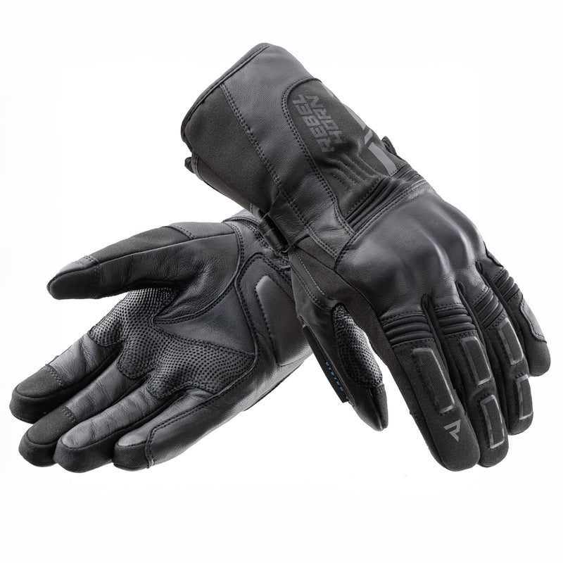 Rebelhorn Tracer Gloves Black FREE UK Delivery, FREE 365 Day Returns | Moto Central