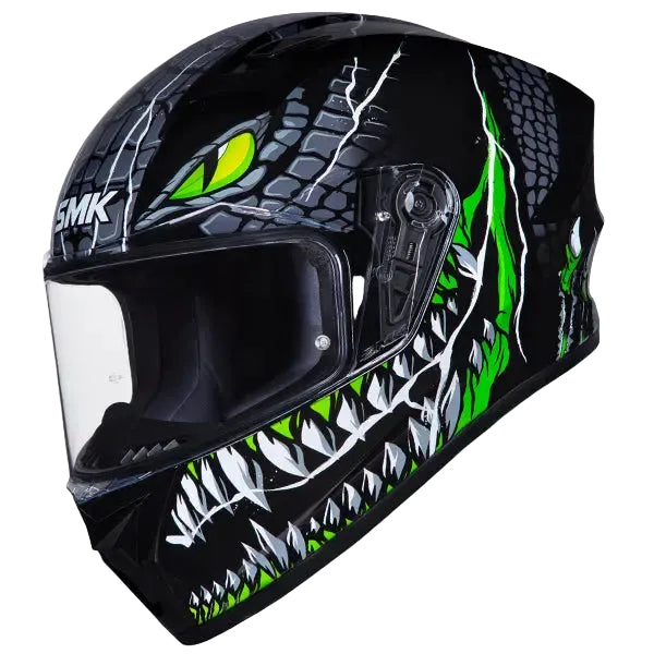 SMK Stellar Taotei GL268 Black / Green / White FREE UK Delivery, FREE 365 Day Returns | Moto Central