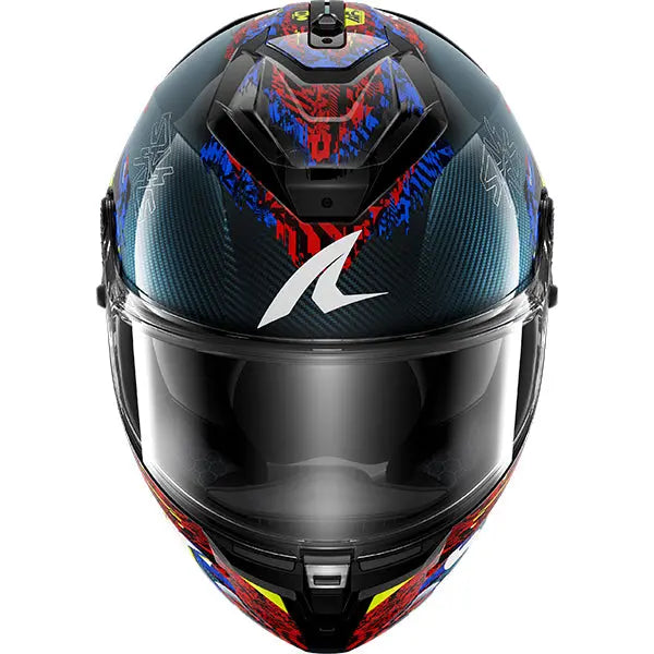 Shark Spartan GT PRO Carbon Speed-VIB Carbon / Blue / Red FREE UK Delivery, FREE 365 Day Returns | Moto Central