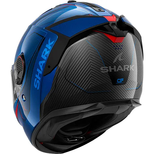 Shark Spartan GT PRO Carbon Mekarium Carbon / Blue / Orange FREE UK Delivery, FREE 365 Day Returns | Moto Central