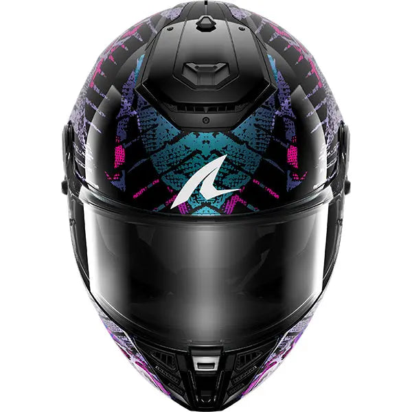 Shark Spartan RS Reptaia Black / Teal / Violet Pearl FREE UK Delivery, FREE 365 Day Returns | Moto Central