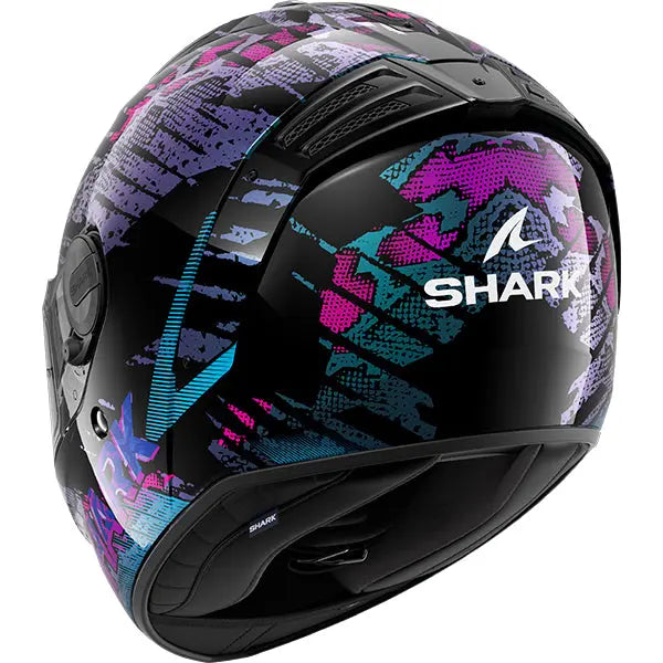 Shark Spartan RS Reptaia Black / Teal / Violet Pearl FREE UK Delivery, FREE 365 Day Returns | Moto Central