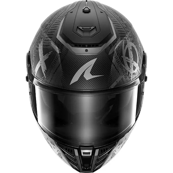 Shark Spartan RS Carbon Shiever Carbon / Anthracite / Silver FREE UK Delivery, FREE 365 Day Returns | Moto Central