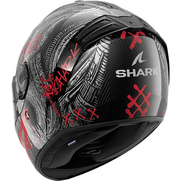 Shark Spartan RS Carbon Shiever Carbon / Anthracite / Red FREE UK Delivery, FREE 365 Day Returns | Moto Central