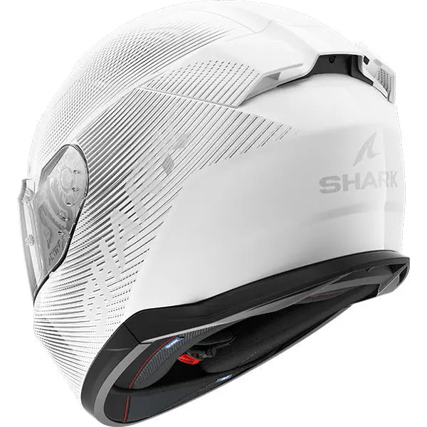 Shark D-Skwal 3 SP Lyne White / Silver FREE UK Delivery, FREE 365 Day Returns | Moto Central