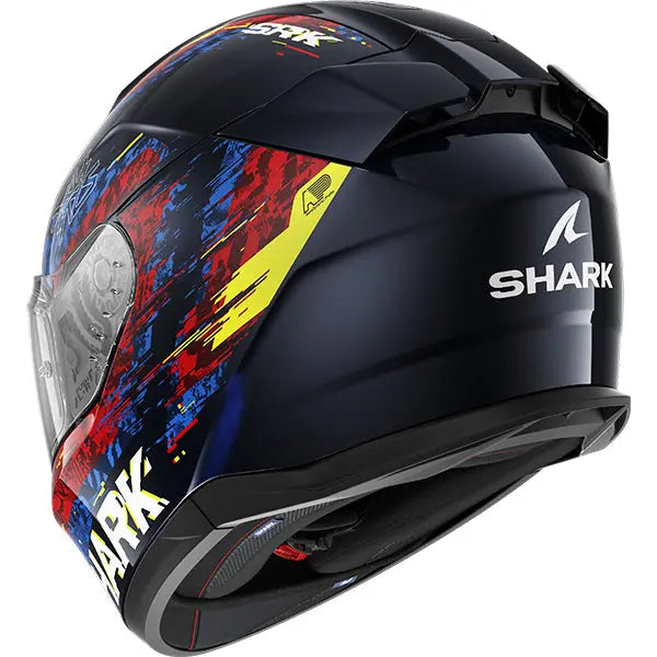 Shark D-Skwal 3 Speed-VIB Blue / Red / Blue FREE UK Delivery, FREE 365 Day Returns | Moto Central
