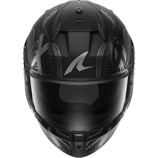 Shark D-Skwal 3 Shiever Matt Black / Anthracite / Silver FREE UK Delivery, FREE 365 Day Returns | Moto Central