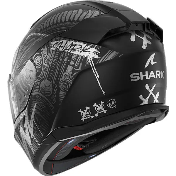Shark D-Skwal 3 Shiever Matt Black / Anthracite / Silver FREE UK Delivery, FREE 365 Day Returns | Moto Central