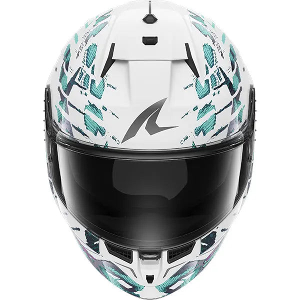 Shark D-Skwal 3 Reptaia White / Pearl / White FREE UK Delivery, FREE 365 Day Returns | Moto Central