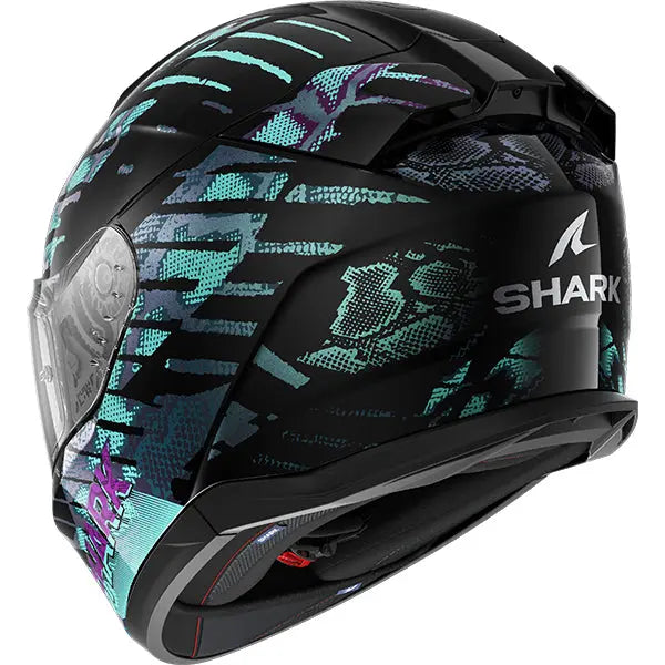 Shark D-Skwal 3 Reptaia Black / Pearl / Black FREE UK Delivery, FREE 365 Day Returns | Moto Central