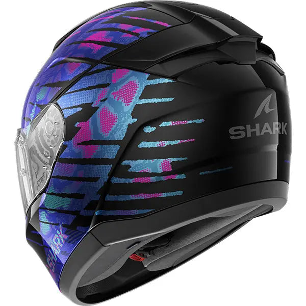 Shark Ridill 2 Reptaia Black / Violet / Pearl FREE UK Delivery, FREE 365 Day Returns | Moto Central