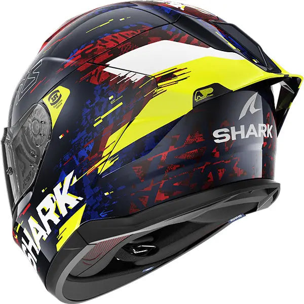 Shark Skwal Cup Speed-VIB Blue / Red / Yellow FREE UK Delivery, FREE 365 Day Returns | Moto Central