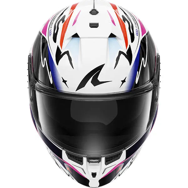 Shark Skwal Cup Speed-Fancy White / Black / Orange FREE UK Delivery, FREE 365 Day Returns | Moto Central