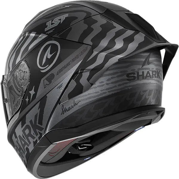 Shark Skwal Cup Speed-Fancy Matt Balck / Anthracite / Silver FREE UK Delivery, FREE 365 Day Returns | Moto Central