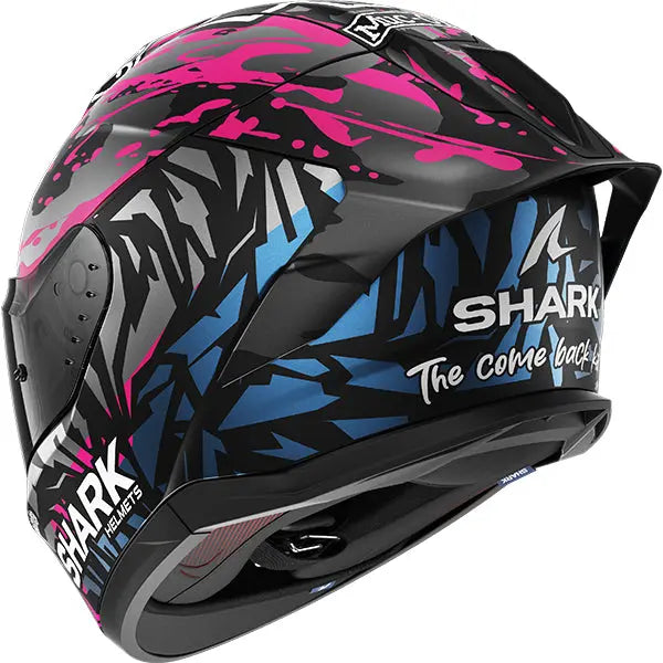 Shark Skwal Cup Redding Matt Black / Violet / Blue FREE UK Delivery, FREE 365 Day Returns | Moto Central