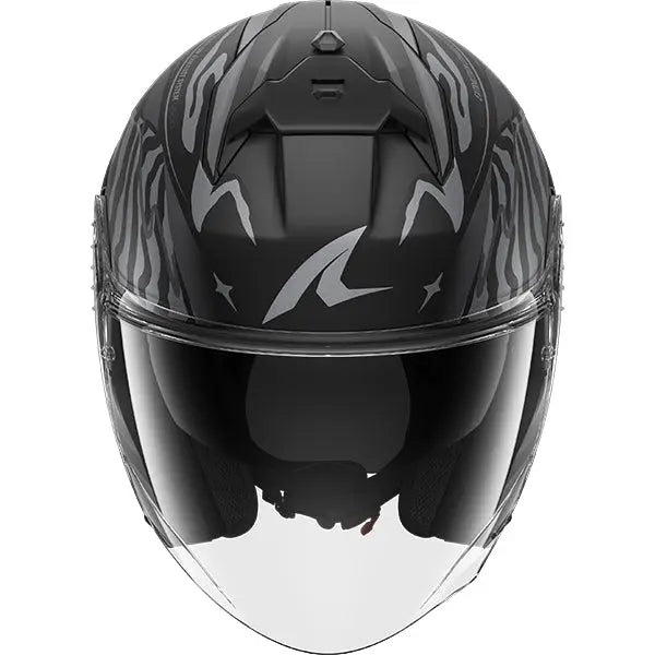 Shark Skwal Jet Cup Speed-Fancy Black / Anthracite / Silver FREE UK Delivery, FREE 365 Day Returns | Moto Central