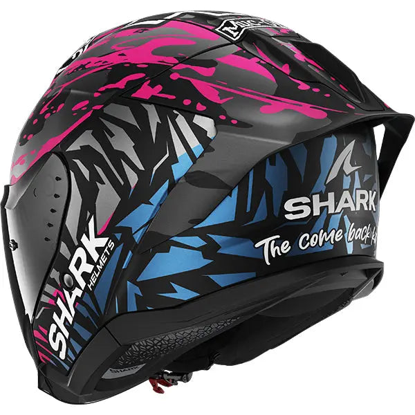 Shark Skwal Jet Cup Redding Matt Black / Violet / Blue FREE UK Delivery, FREE 365 Day Returns | Moto Central