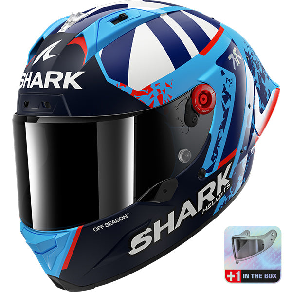 Shark Aeron-GP FIM Fernandez Black / Blue / White - FREE UK Delivery, FREE 365 Day Returns | Moto Central