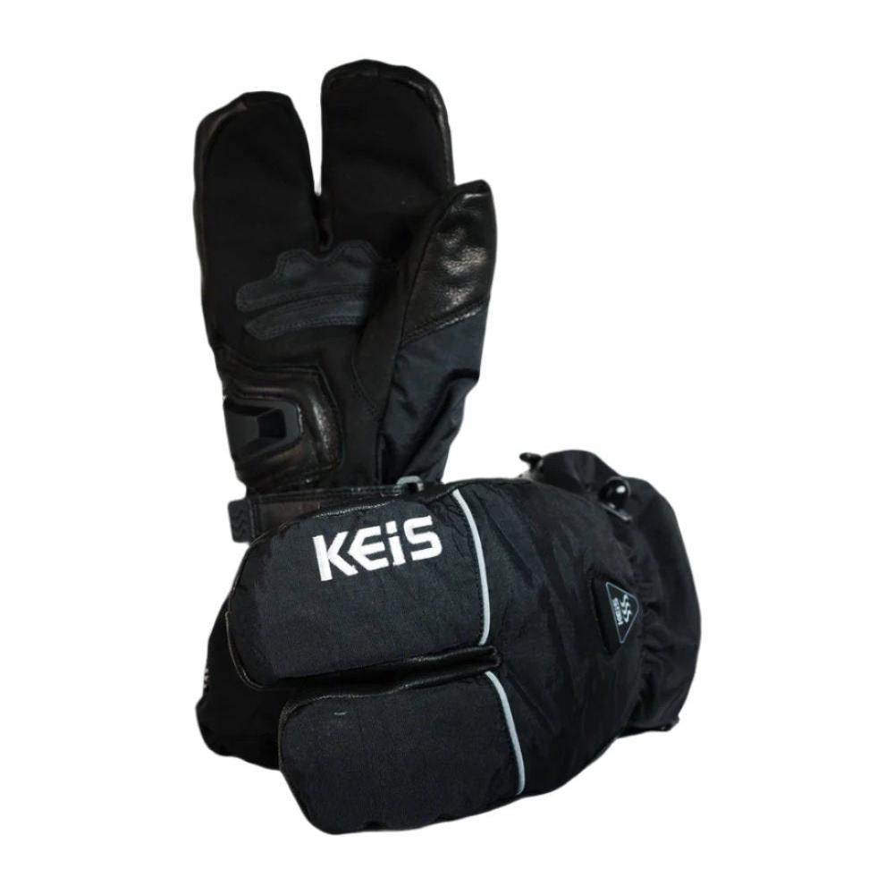 Keis Extreme G301 Premium Heated 3-Finger Textile Gloves - stacked pair view